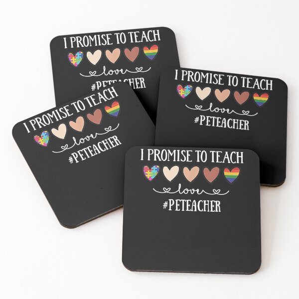 Item preview, I Promise To Teach Love Pe Teacher Heart  designed and sold by fishingcat19.