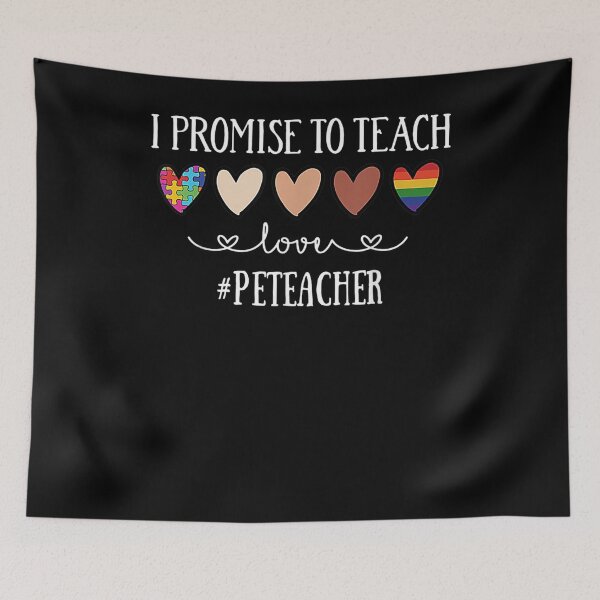 Item preview, I Promise To Teach Love Pe Teacher Heart  designed and sold by fishingcat19.