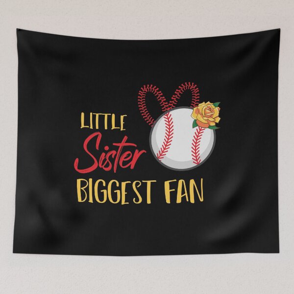 Item preview, Little Sister Biggest Fan - Baseball Ball Home Run designed and sold by MerchSpot.