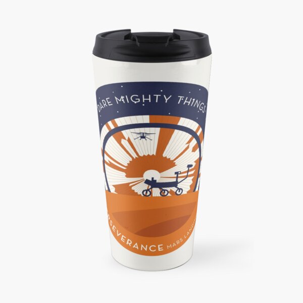 Perseverance Rover Mars Landing Homage Patch Travel Mug