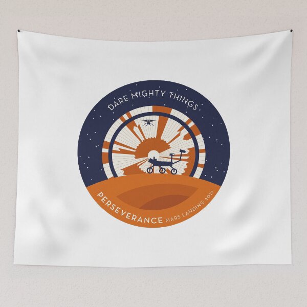 Item preview, Perseverance Rover Mars Landing Homage Patch designed and sold by Markadesign.