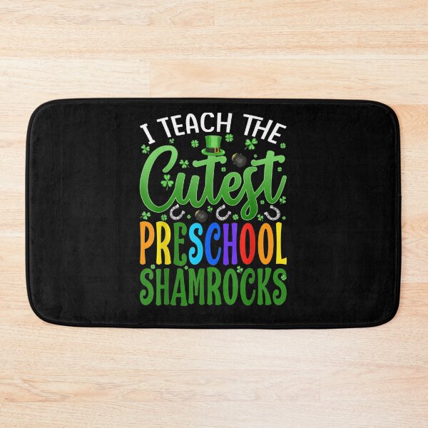 Item preview, I Teach The Cutest Preschool Shamrocks St Patrick's Day  designed and sold by servantdep.