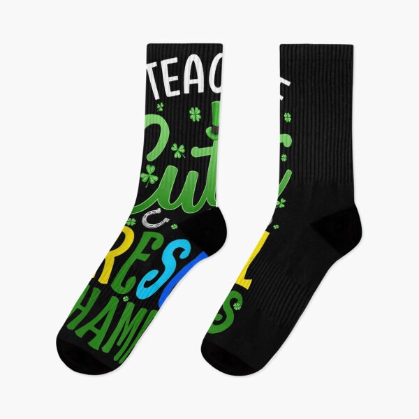 Item preview, I Teach The Cutest Preschool Shamrocks St Patrick's Day  designed and sold by servantdep.