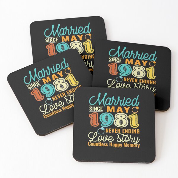 Item preview, 40th Wedding Anniversary Love Story Married Since May 1981  designed and sold by fishingcat19.