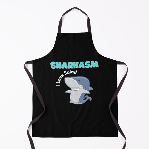 Item preview, Sharkasm I Love Salad - Cool And Funny Illustration For Shark Lovers designed and sold by anassrida.
