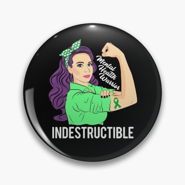 Item preview, Mental Health Awareness Warrior Indestructible Illness designed and sold by ZNOVANNA.