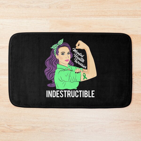 Item preview, Mental Health Awareness Warrior Indestructible Illness designed and sold by ZNOVANNA.