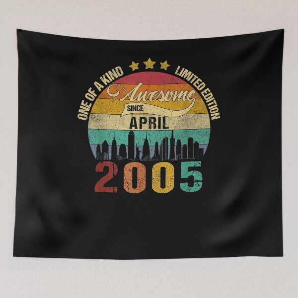 Item preview, Nacido en abril de 2005 Vintage 16 cumpleaños 16 años Bday designed and sold by fishingcat19.