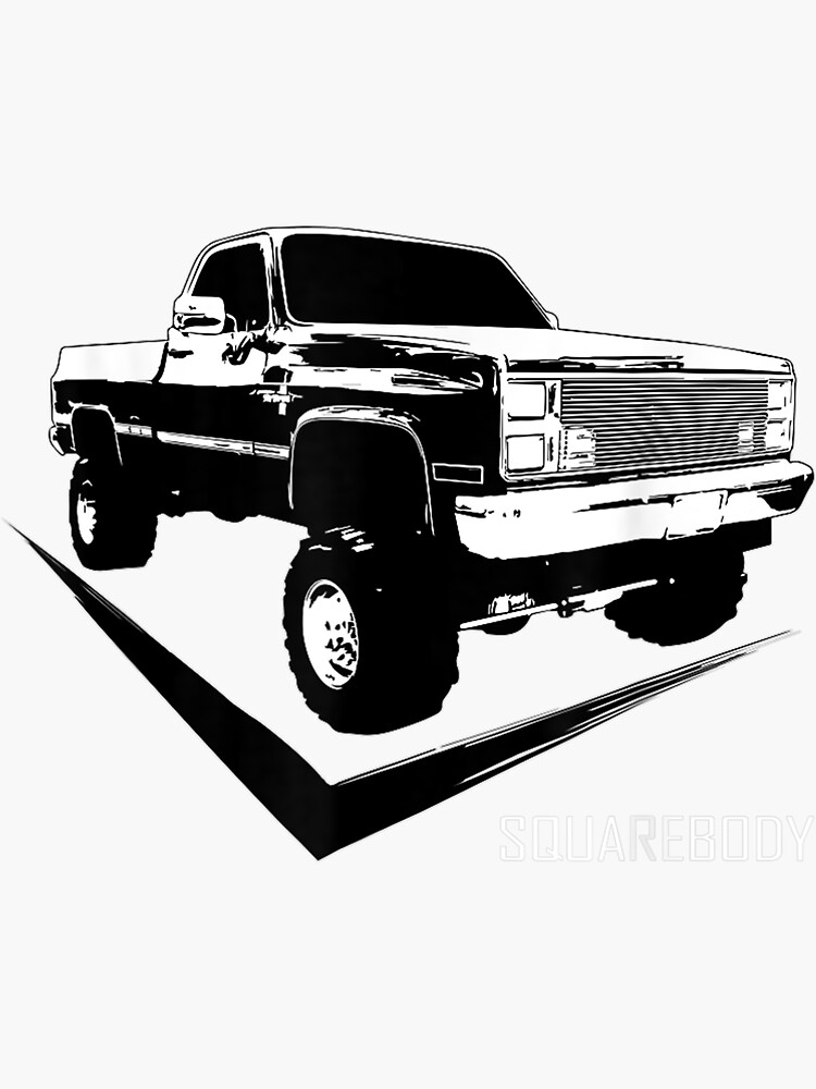 "Classic Square Body Truck Squarebody" Sticker for Sale by nglinh70988