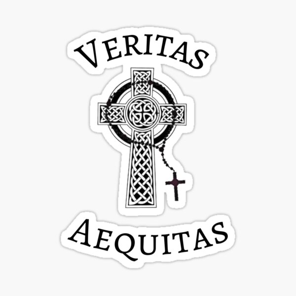 Vinyl Decal Sticker Boondock Saints Veritas Aequitas Cross Car Truck Fun 6" 