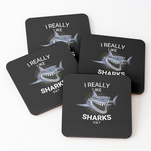 Item preview, I Really Like Sharks Ok? - Cool And Funny Gift For Shark Lovers designed and sold by anassrida.
