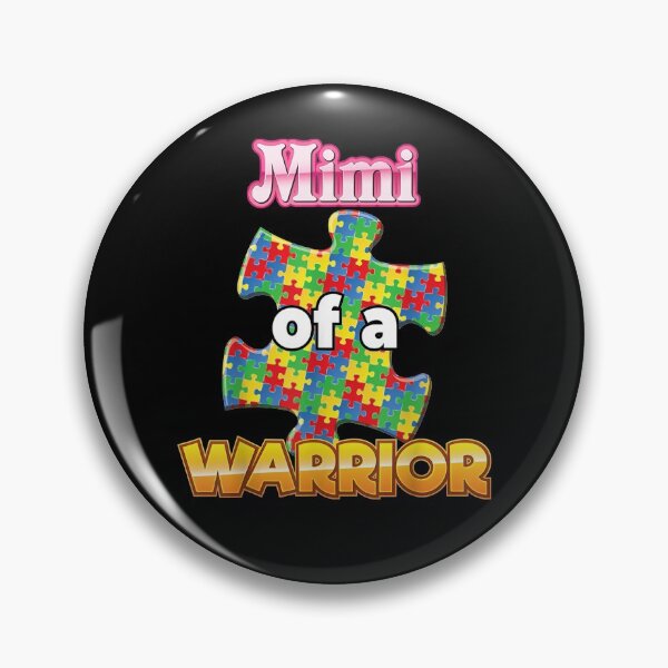 Item preview, Mimi Of A Warrior Autism Awareness Rainbow Puzzle Ribbon  designed and sold by fishingcat19.