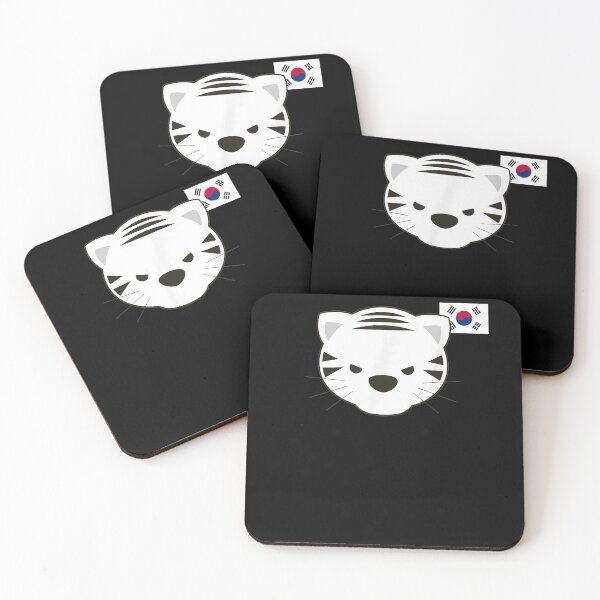 Item preview, White Siberian Tiger South Korean Flag  designed and sold by servantdep.