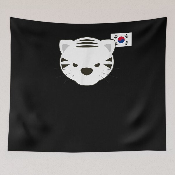 Item preview, White Siberian Tiger South Korean Flag  designed and sold by servantdep.