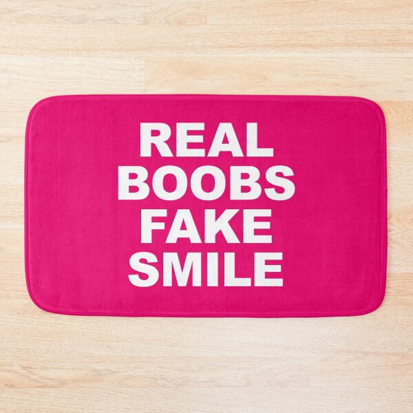 Item preview, Real Boobs Fake Smile designed and sold by ClickForMore.
