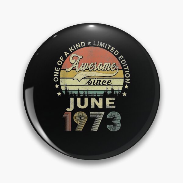 Item preview, Vintage June 1973 Retro 48 Year Old 48th Birthday Idea  designed and sold by servantdep.