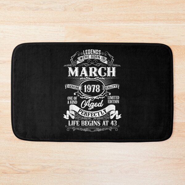 Item preview, Legends Were Born In March 1978 43rd Birthday Gift  designed and sold by fishingcat19.
