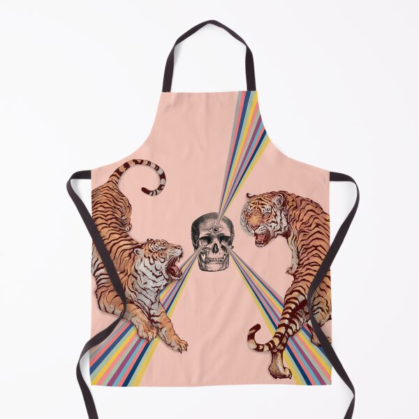 Item preview, Tigers rainbow skull in pink designed and sold by ESCAPZ.