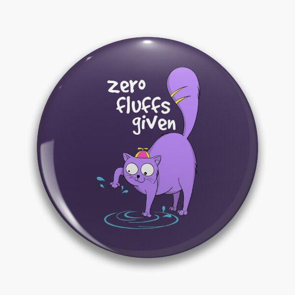 Item preview, Purple Cat Chubby Cat Zero Fluffs Given designed and sold by Cat N' Doodles.