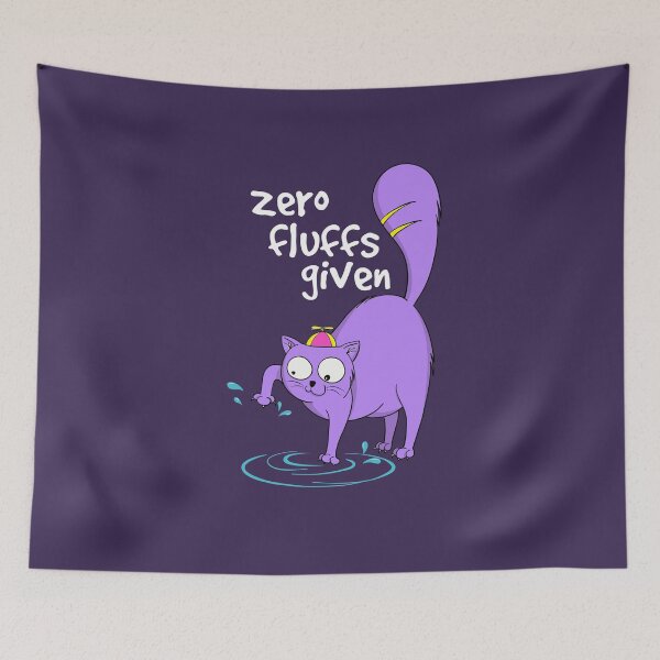Item preview, Purple Cat Chubby Cat Zero Fluffs Given designed and sold by Cat N' Doodles.