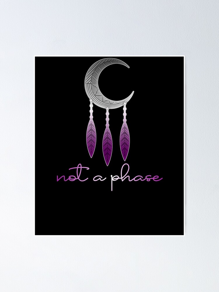 Póster Asexual Celestial No Es Una Fase Ace Pride Flag Moon Boho De Servantdep Redbubble 9172