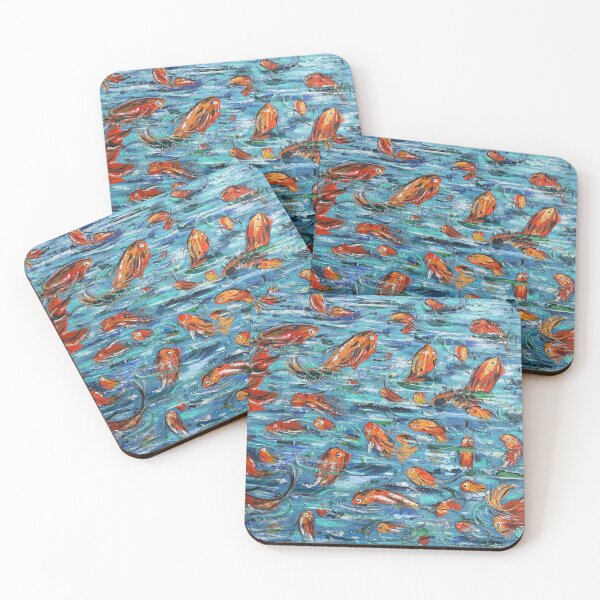 Item preview, expressionist fish painting designed and sold by nellymcrico.
