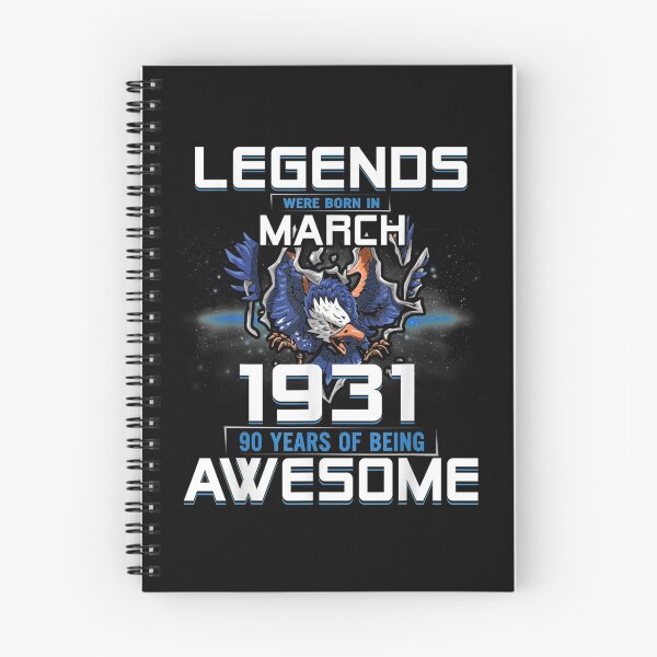 Item preview, Legends In March 1931 90th Birthday T  designed and sold by fishingcat19.