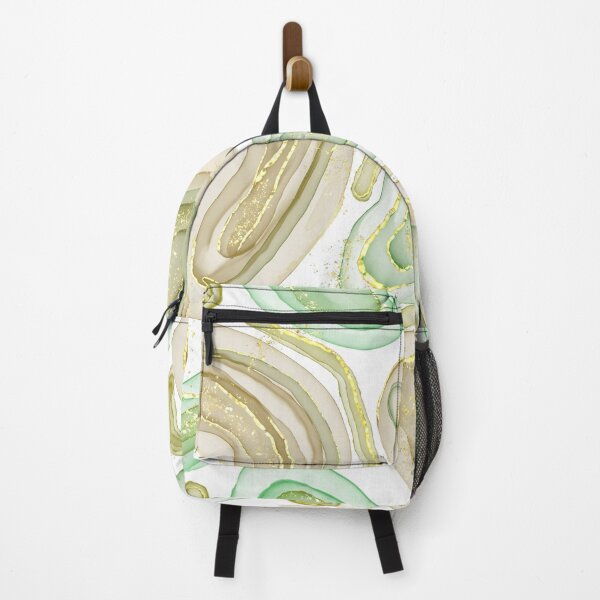 Item preview, liquid ink seamless pattern,abstract pattern in green colors designed and sold by Katty-G.
