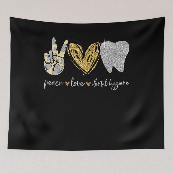 Item preview, Dental Assistant Tooth Peace Love Dental Hygiene  designed and sold by fishingcat19.