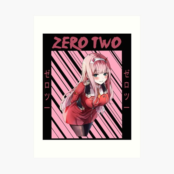 Zero Two Art Prints Redbubble - zero two but in roblox with pands