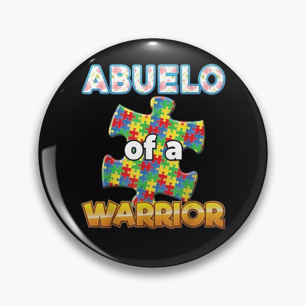 Item preview, Abuelo Of A Warrior Autism Awareness Rainbow Puzzle Ribbon  designed and sold by servantdep.