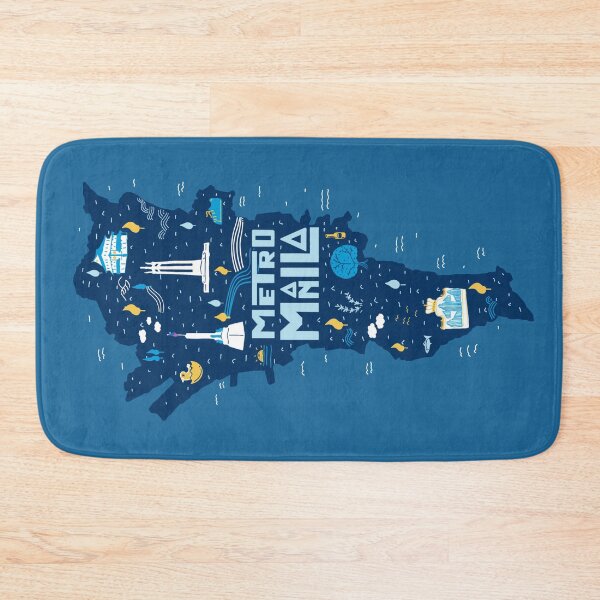 Item preview, METRO MANILA PHILIPPINES FILIPINO ILLUSTRATED MAP PRINT designed and sold by aydapadi.