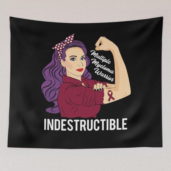 Item preview, Multiple Myeloma Warrior Indestructible Awareness Fighter designed and sold by ZNOVANNA.