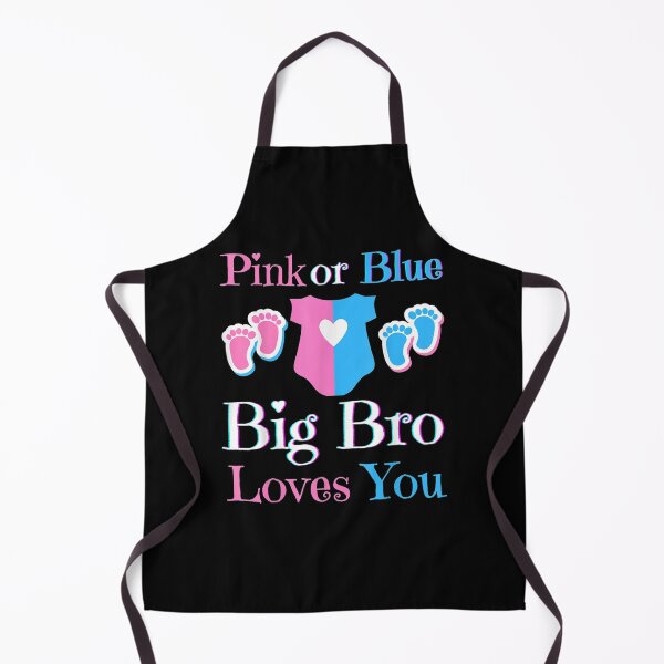 Item preview, Pink Or Blue Big Bro Loves You Baby Shower Gender Reveal designed and sold by servantdep.