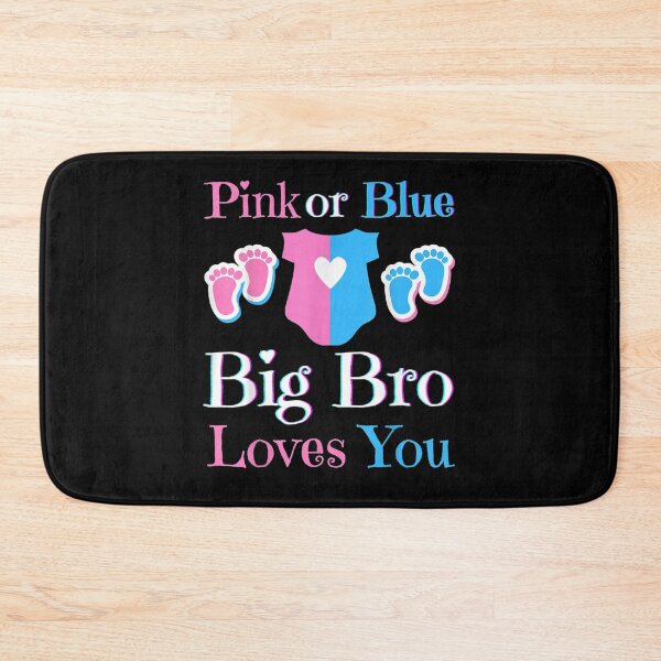 Item preview, Pink Or Blue Big Bro Loves You Baby Shower Gender Reveal  designed and sold by servantdep.