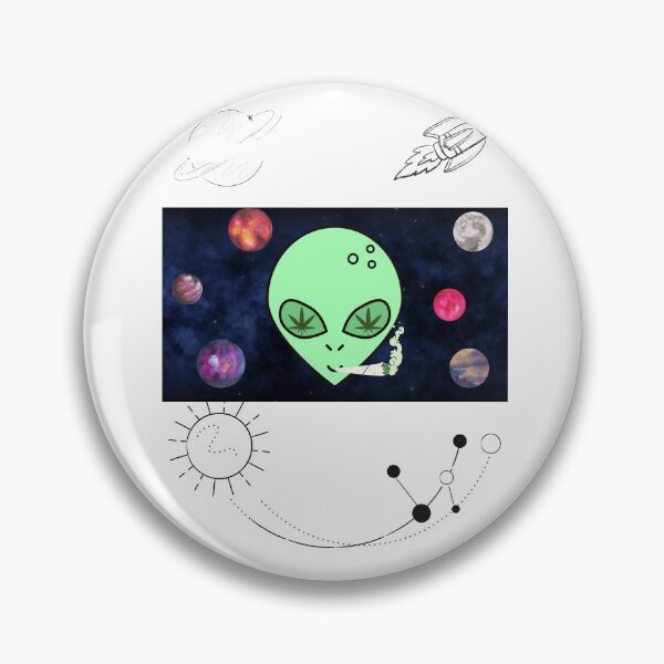 Item preview, ALIEN Stoner | Smart Successful Stoner | Spiritual Weed | designed and sold by AlfaEcho.
