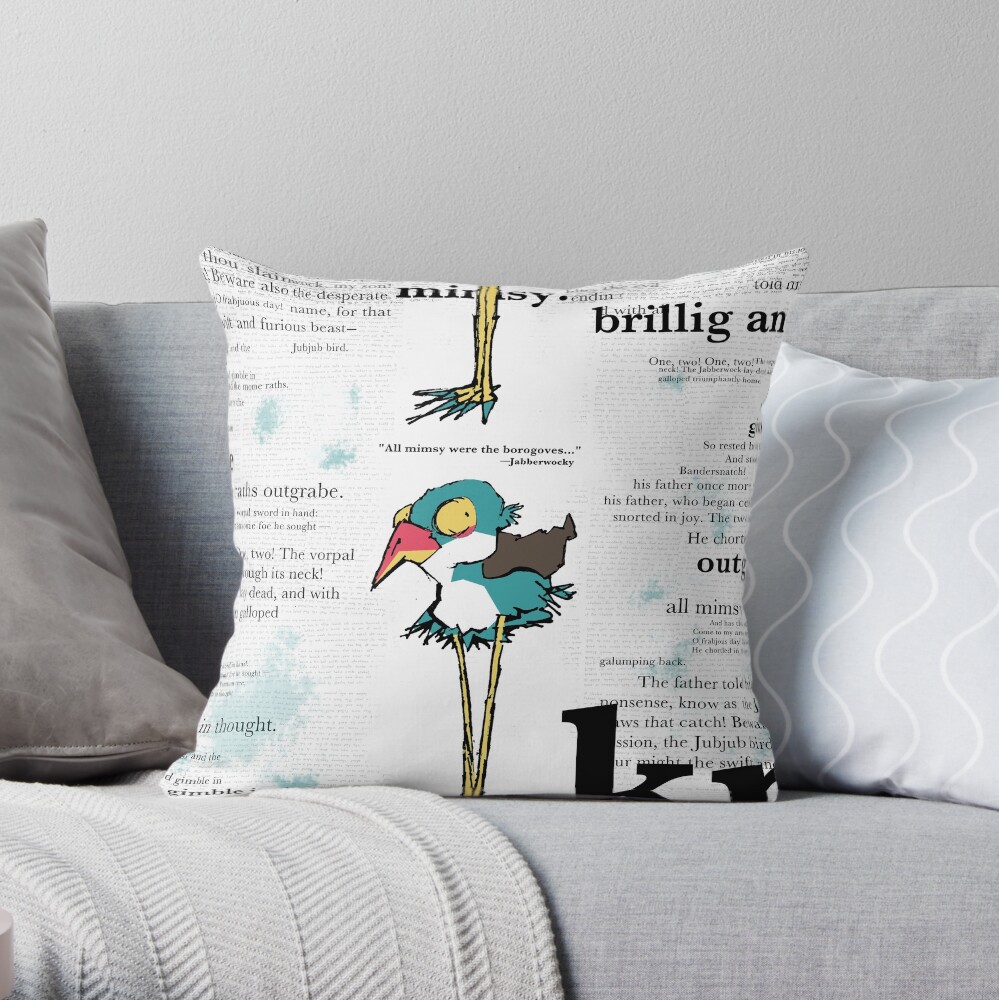 JABBER Series - BOROGOVE Throw Pillow