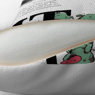 Alternate view of JABBER Series - MOME RATHS Throw Pillow