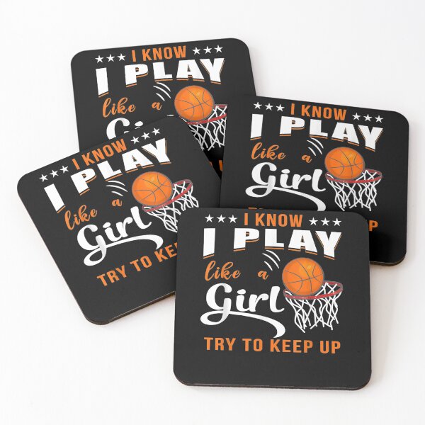 Item preview, I Know I Play Like A Girl Basketball Girl  designed and sold by fishingcat19.