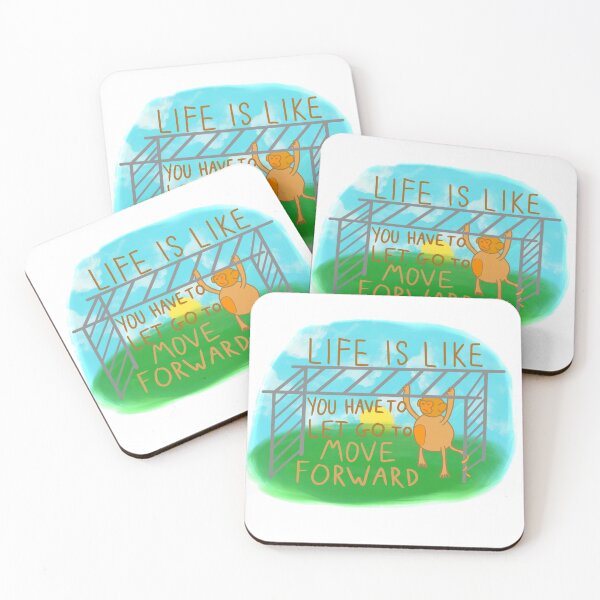 Item preview, Life is like monkey bars, you have to let go to move forward.  designed and sold by CatJohnCranston.