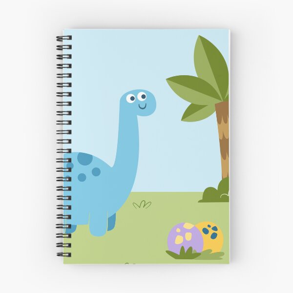 Item preview, Adorable friendly dino brontosaurus in the wild designed and sold by Potato Sprout.