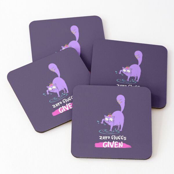 Item preview, Purple Cat Chubby Cat Zero Fluffs Given designed and sold by Cat N' Doodles.