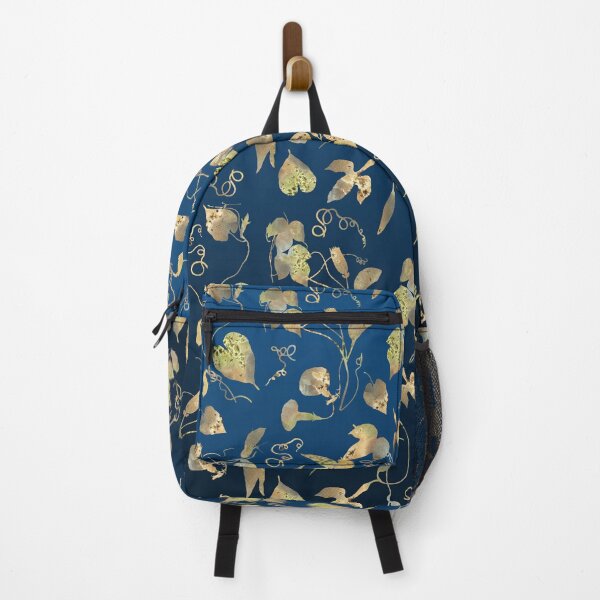 Item preview, Modern Stylish Elegant Gold Flowers on Classic Blue designed and sold by tanjica.