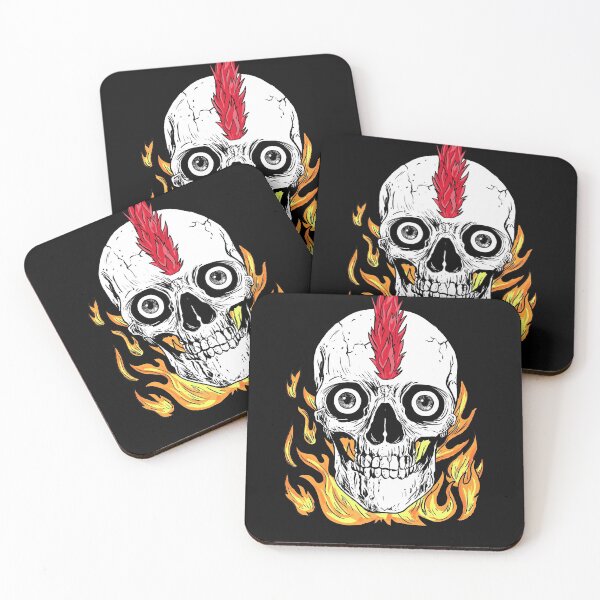 Item preview, Fire skull designed and sold by HUShope.