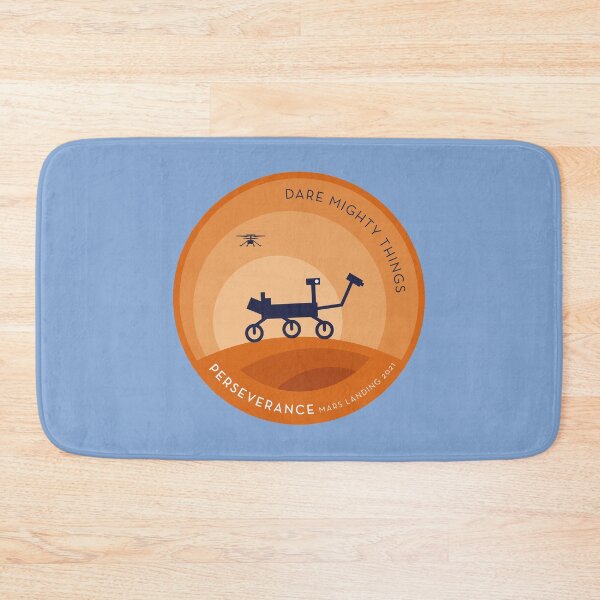Item preview, Perseverance Rover Mars Day Silhoutte Homage Patch designed and sold by Markadesign.