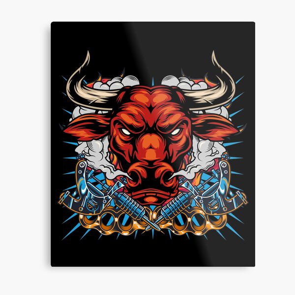 Bull Tattoo Stickers for Sale | Redbubble