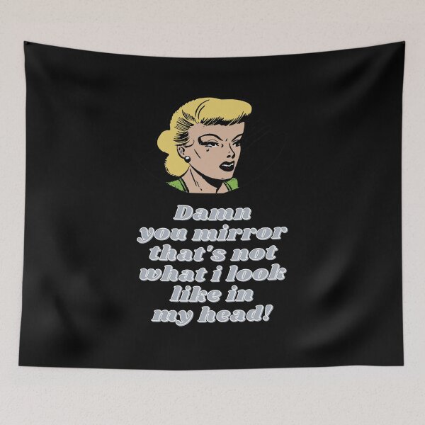 Item preview, black humor Mirror designed and sold by Unique-on.