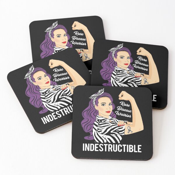 Item preview, Rare Disease Awareness Warrior Indestructible Support designed and sold by ZNOVANNA.
