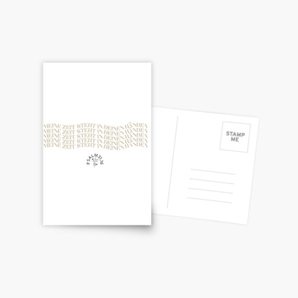 Cartes Postales Sur Le Theme Verset Biblique Allemand Redbubble