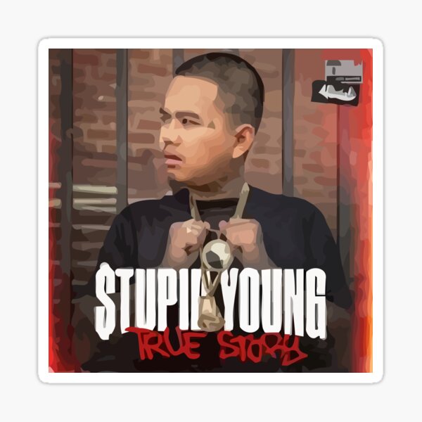 STUPID YOUNG SKETCH T-SHIRT Sticker